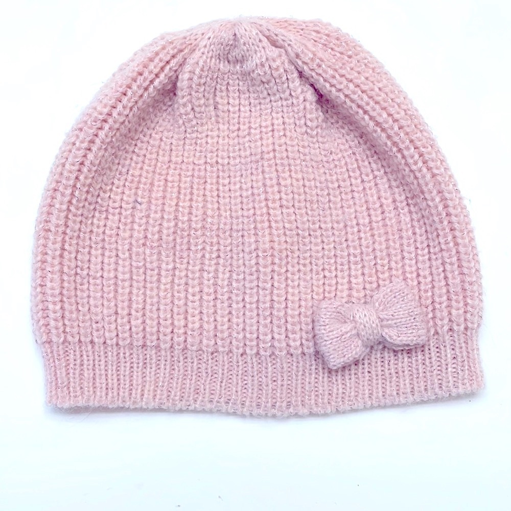 Joe Fresh Toddler Girl Pink Knit Beanie Toque, Size 2-4 Years